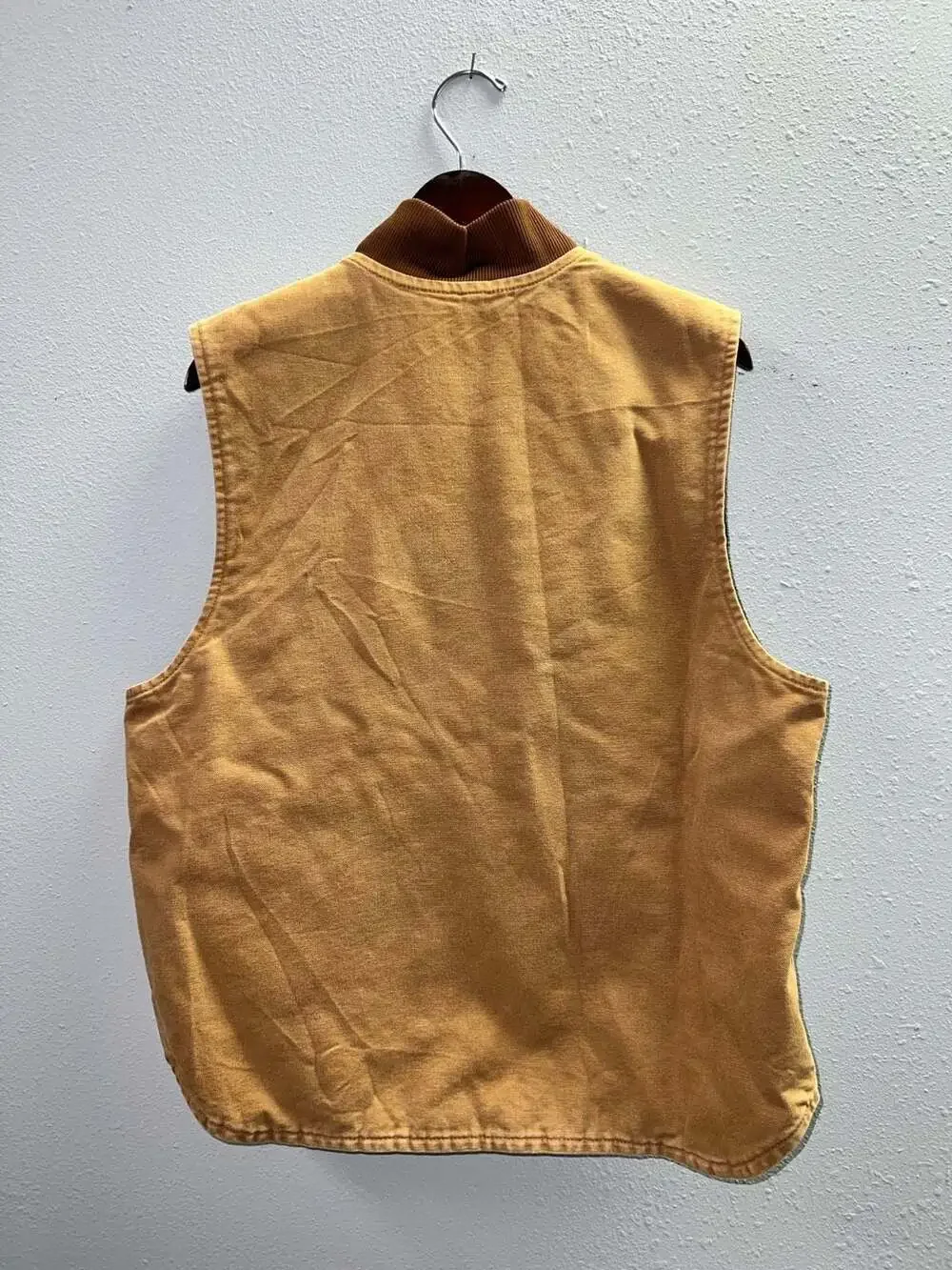 Vintage Carhartt Duck Canvas Quilt Lined Vest Carhartt Brown  Large Regular 0234